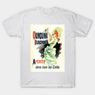 QUINQUINA DUBONNET Liqueur Aperitif Lithograph Advertisement Jules Cheret T-Shirt